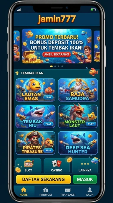 Cuplikan layar menu unduhan jamin777 untuk perangkat Android